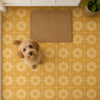 Pithora Ochre Peel and Stick Flooring