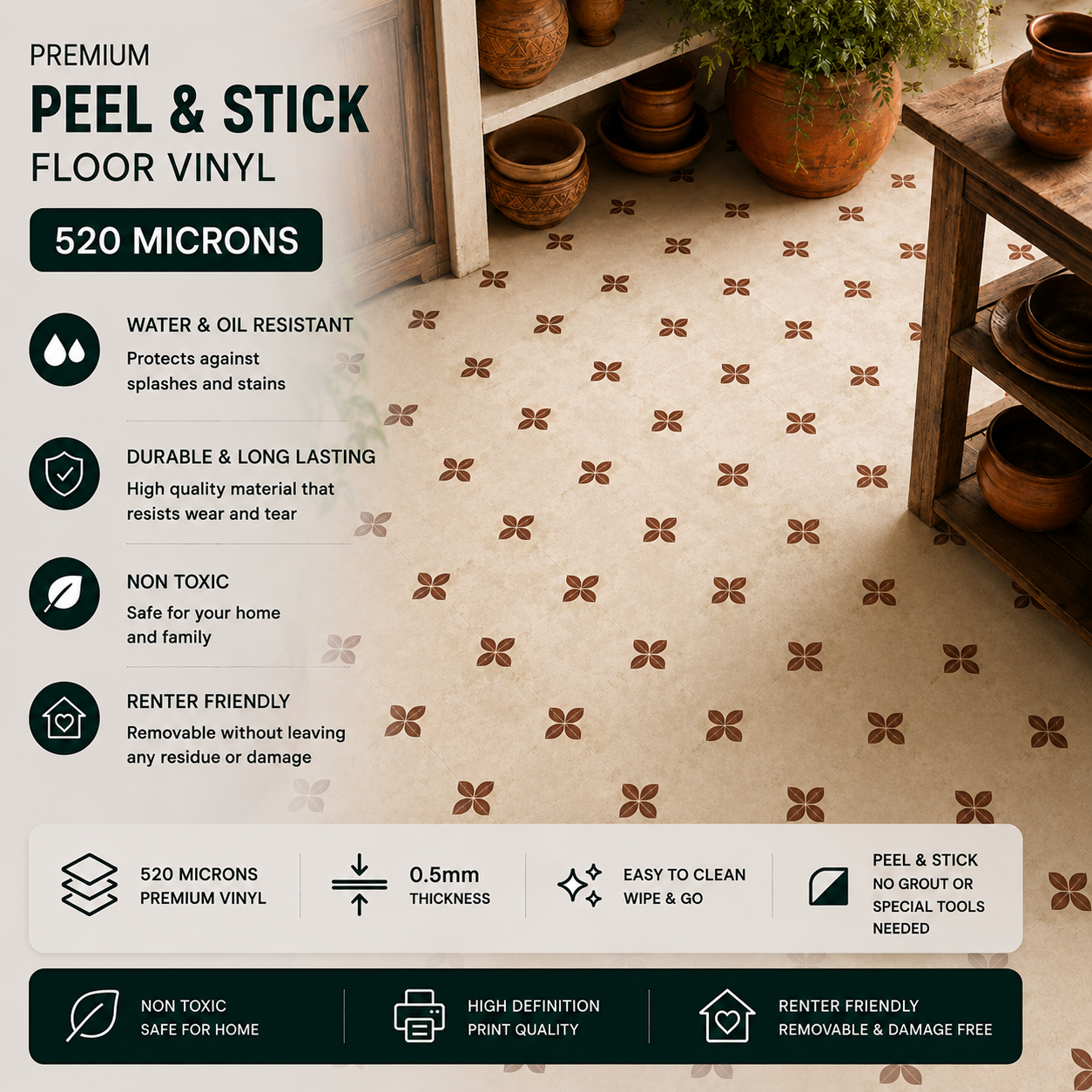 Pomona Peel and Stick Flooring