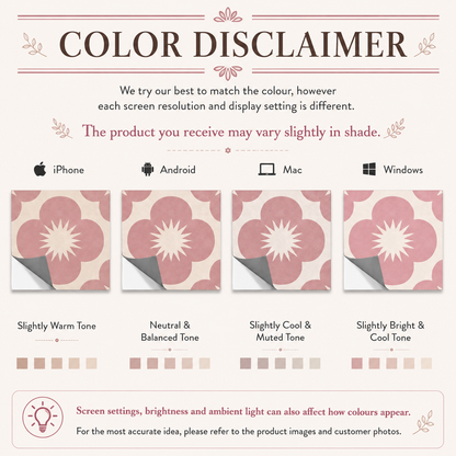 Sakura Rose Peel and Stick Floor Decal