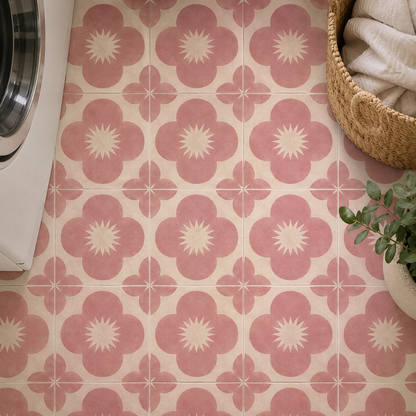 Sakura Rose Peel and Stick Floor Decal
