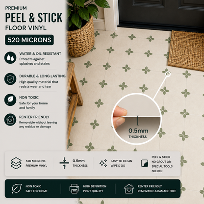 Pomona Sage Peel and Stick Flooring