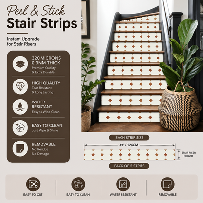 Warsaw Terracotta Stair Strips