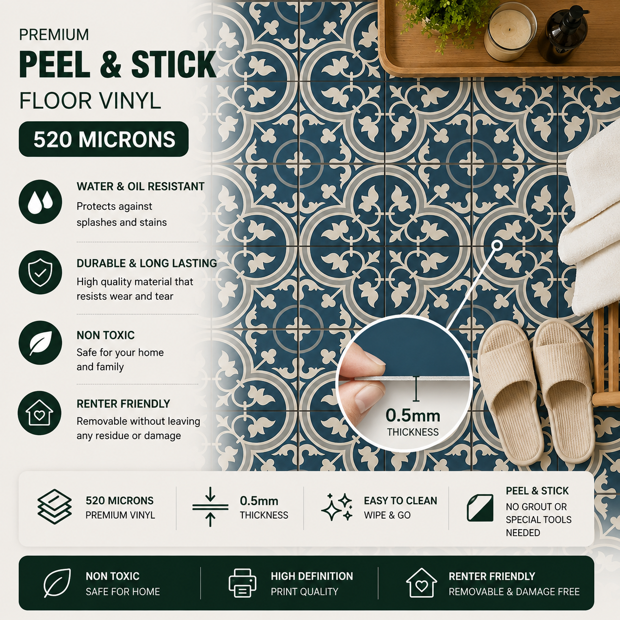 Bruges Peel and Stick Flooring