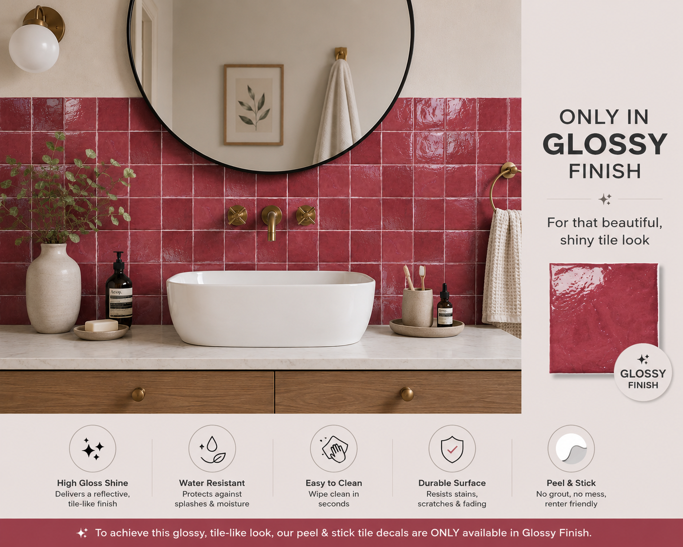 Souk Rose Peel & Stick Tile