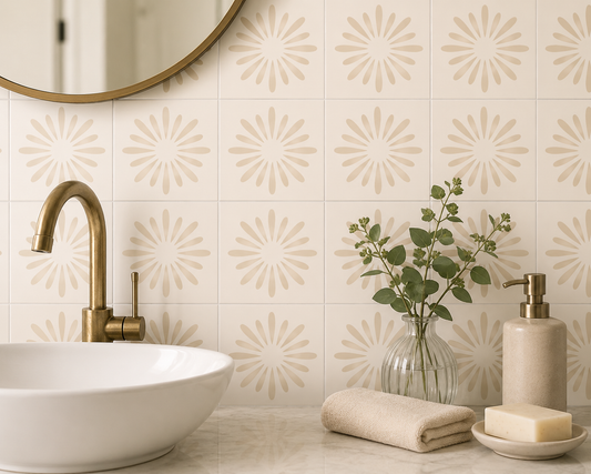 Pithora Beige Peel & Stick Tile