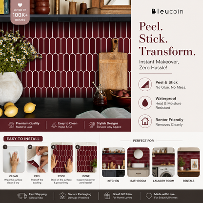 Scala Rossa Subway Peel & Stick Tile