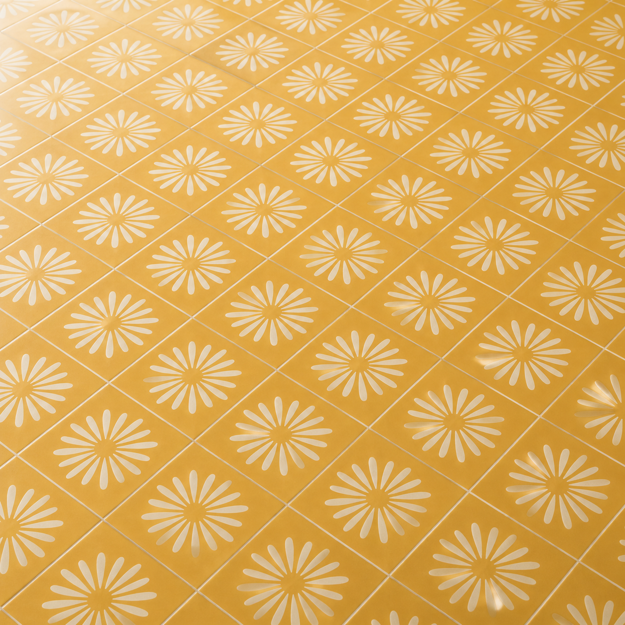 Pithora Ochre Peel and Stick Flooring