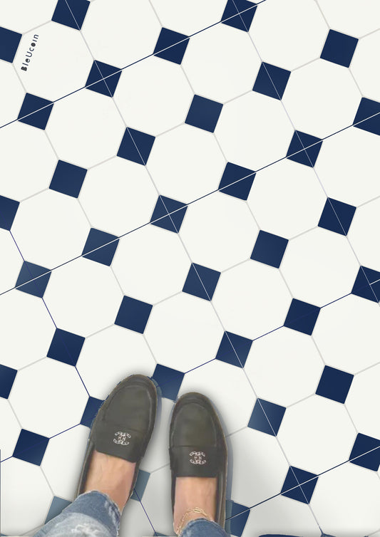 50% DISCOUNT - Warsaw Navy  13" x 13" - 24 Pcs Anti Slip