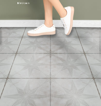 Positano Vintage Premium Peel and Stick Floor Tile Stickers | Removable, Renter friendly with Anti-Slip finish in sturdy 520 microns