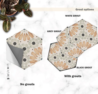 Ivora Earth Hexagon Peel & Stick Tile