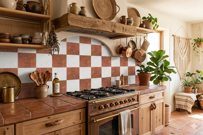 Tuscany Marble Checker Peel and Stick Flooring