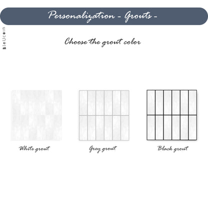 Weathered White Peel & Stick Tile Decal