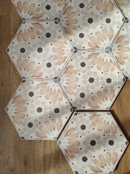 Ivora Earth Hexagon Peel & Stick Tile