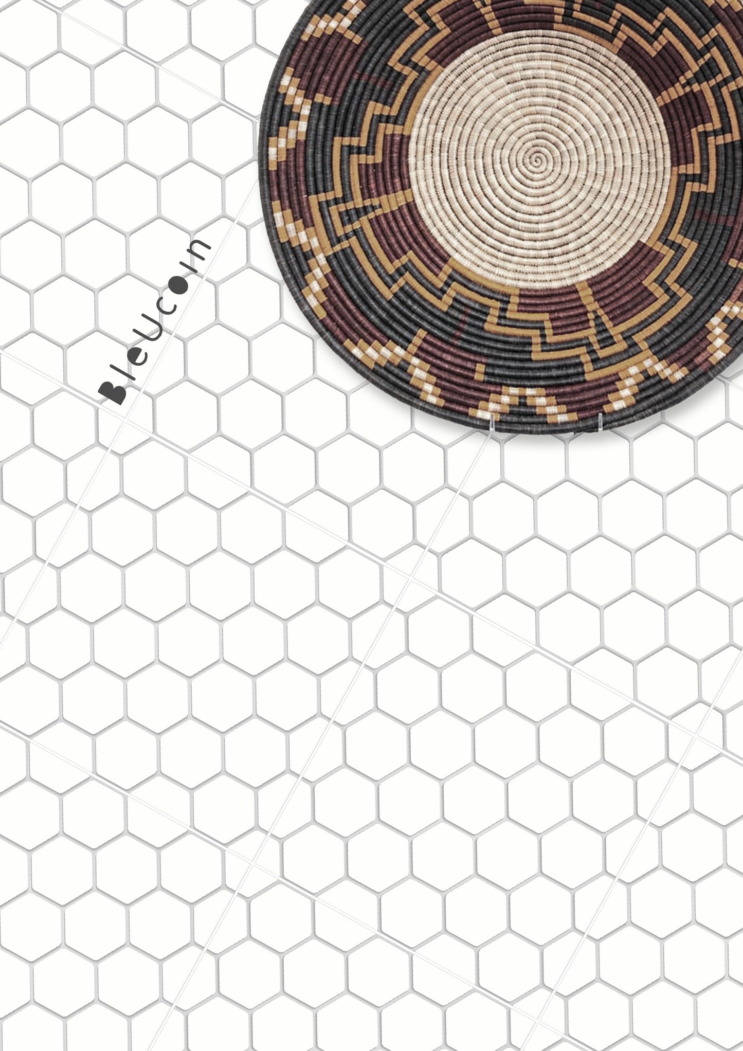 Iwaki Ivory Hexagon Peel & Stick Tile