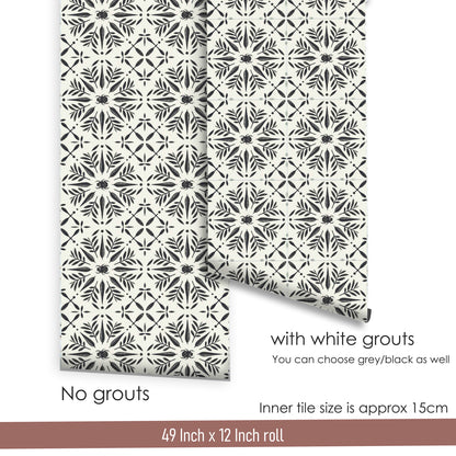 Scarab Rosette Peel & Stick Tile