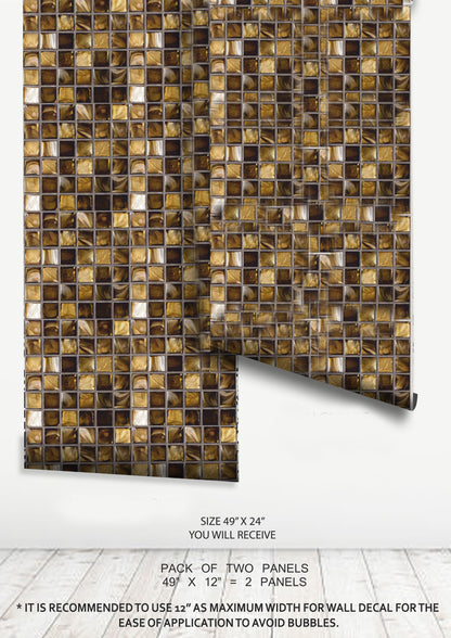Gold Mosaic Peel & Stick Tile