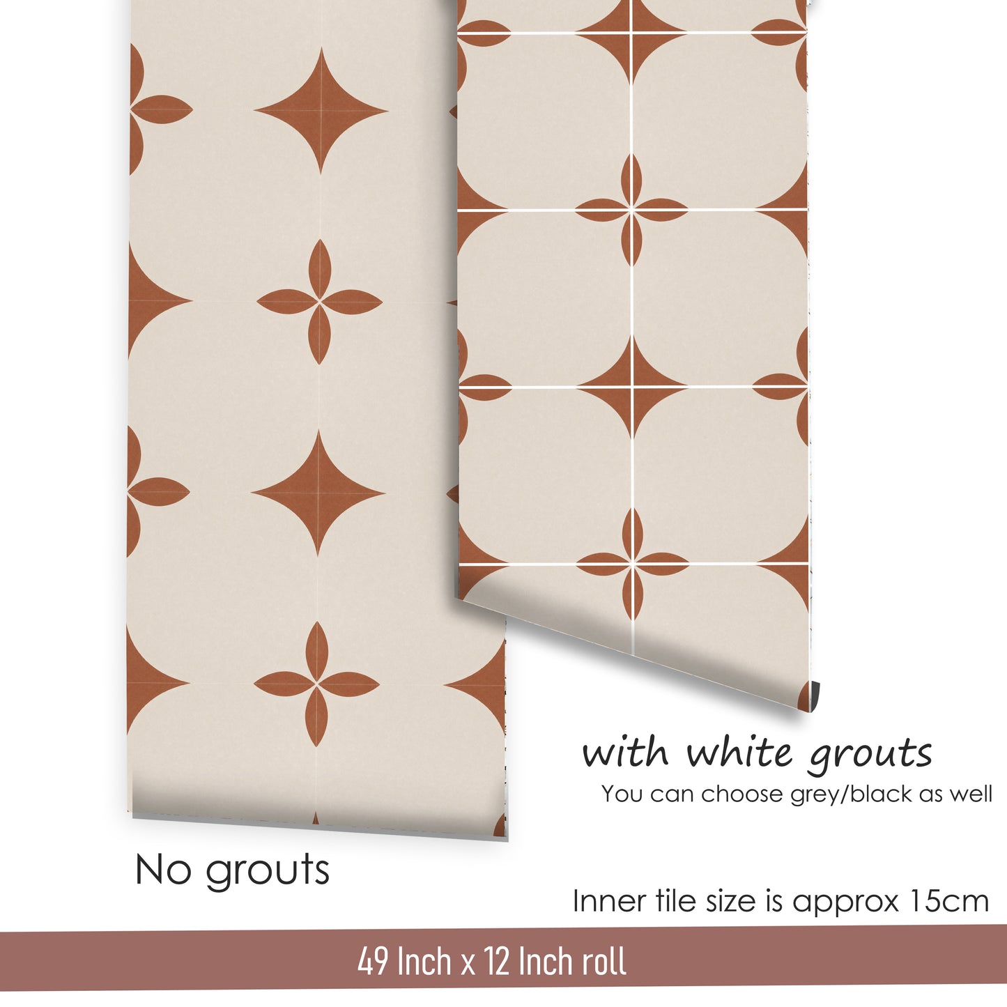 Marsala Peel and Stick Floor Decal