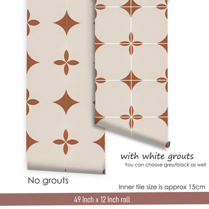Marsala Peel and Stick Floor Decal