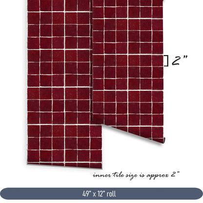 Oxblood Peel & Stick Tile