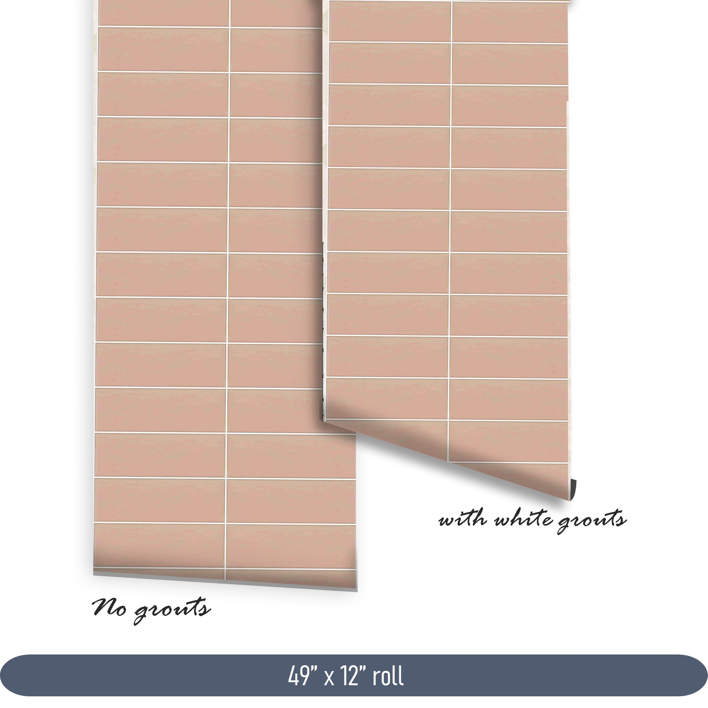 Blush Subway Peel & Stick Tile
