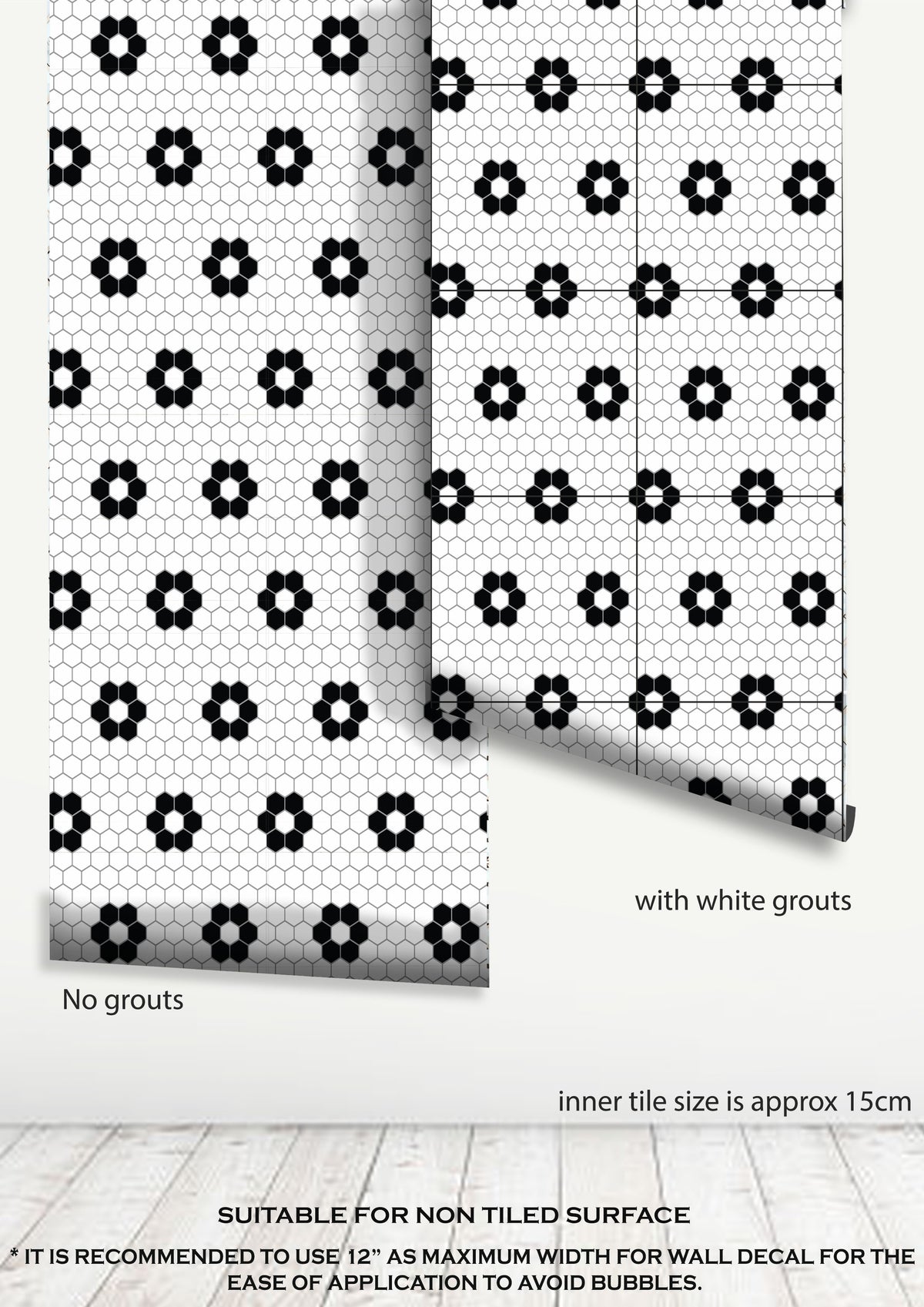 Helden Hexagon Peel & Stick Tile