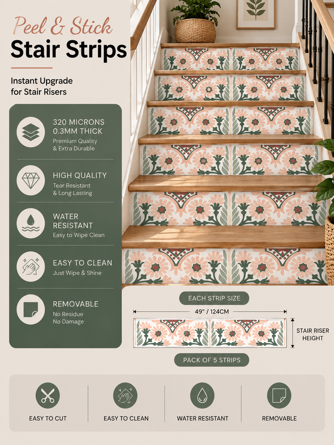 Havana Blush Stair Strips