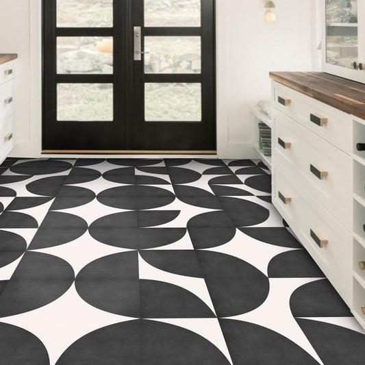 La Moda Premium Peel and Stick Floor Tile Stickers | Removable, Renter friendly with Anti-Slip finish in sturdy 520 microns