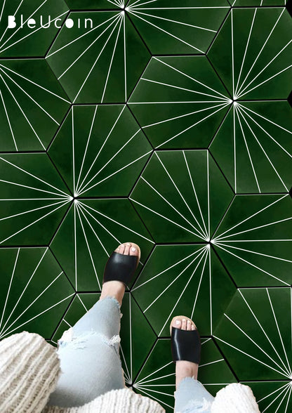 Kobe Sage Hexagon Peel & Stick Tile
