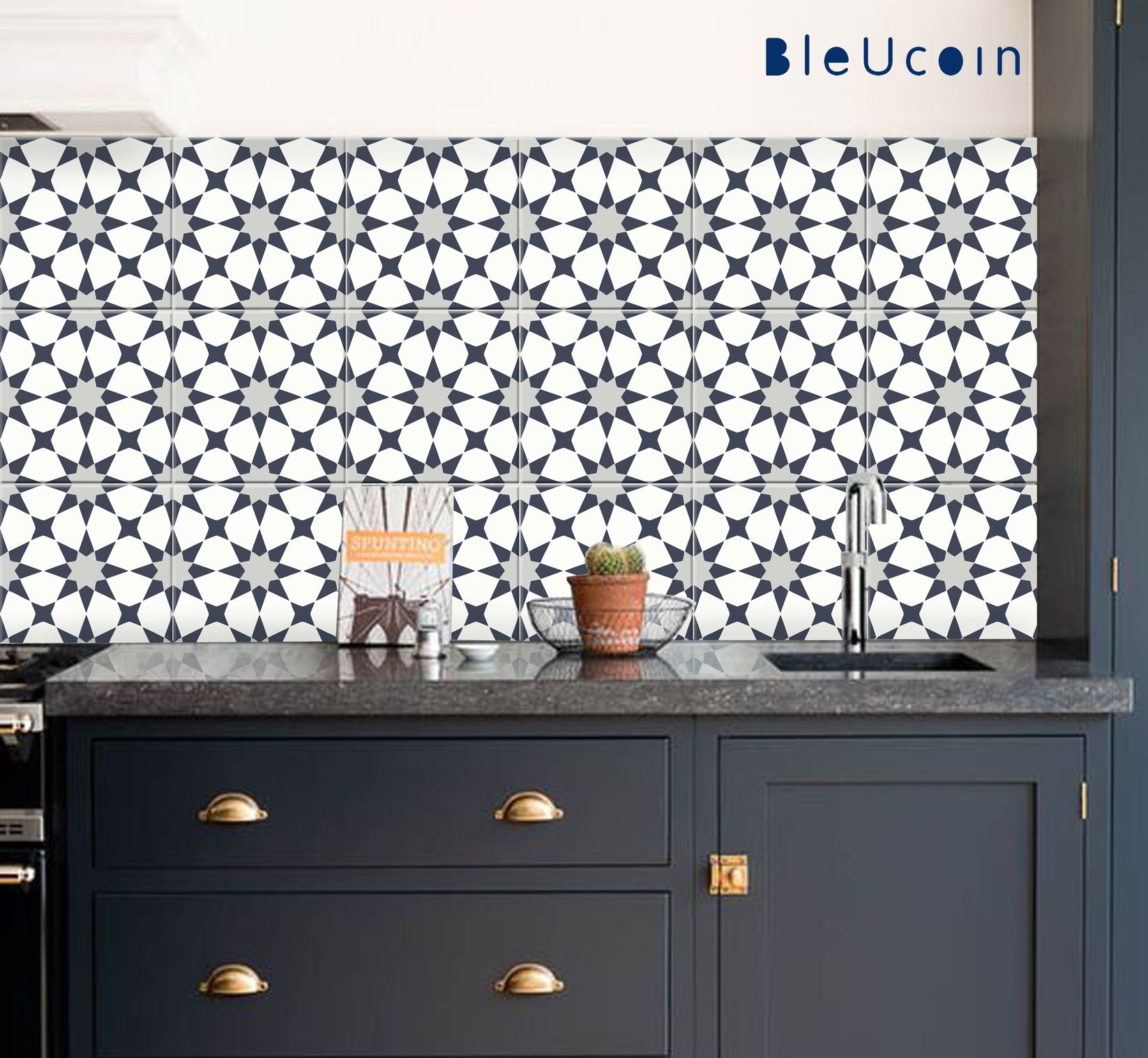 Pacific Blue Peel & Stick Tile – Bleucoin.in