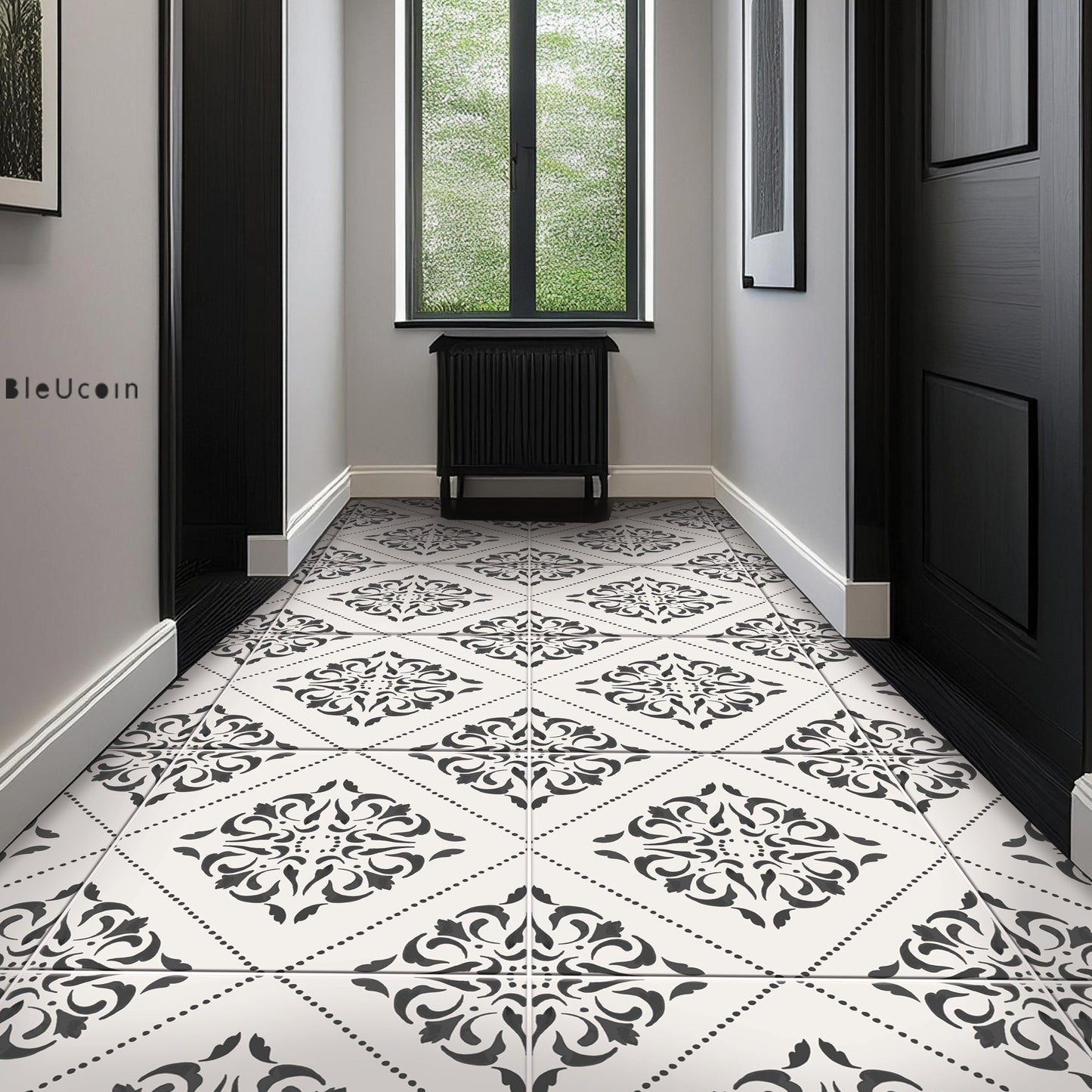 Malibu Premium Peel and Stick Floor Tile Stickers | Removable, Renter friendly with Anti-Slip finish in sturdy 520 microns