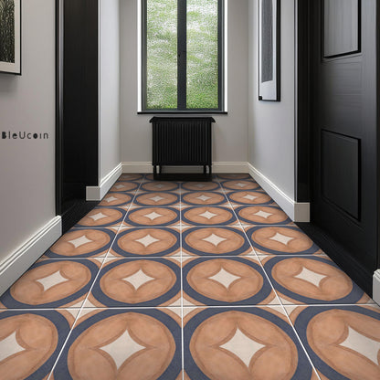 Capetown Rust Premium Peel and Stick Floor Tile Stickers | Removable, Renter friendly with Anti-Slip finish in sturdy 520 microns