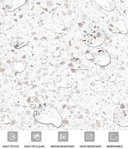 50% DISCOUNT - Quebec Terrazzo  12" x 12" - 24 Pcs Anti Slip