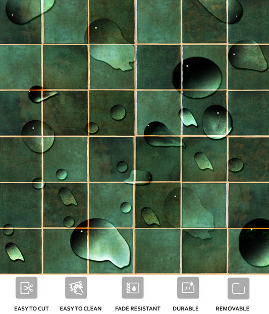 50% DISCOUNT - Mage Green  13" x 13" - 12 Pcs Anti Slip