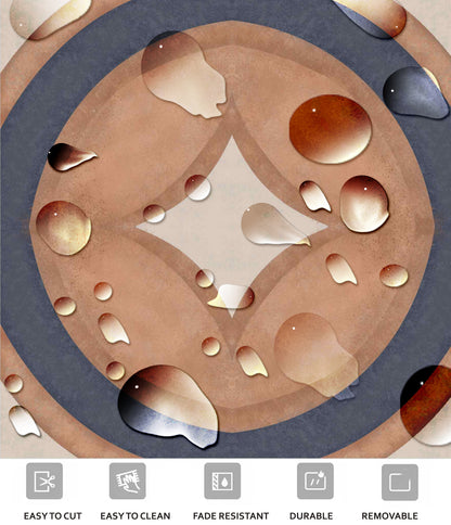 Capetown Rust Premium Peel and Stick Floor Tile Stickers | Removable, Renter friendly with Anti-Slip finish in sturdy 520 microns