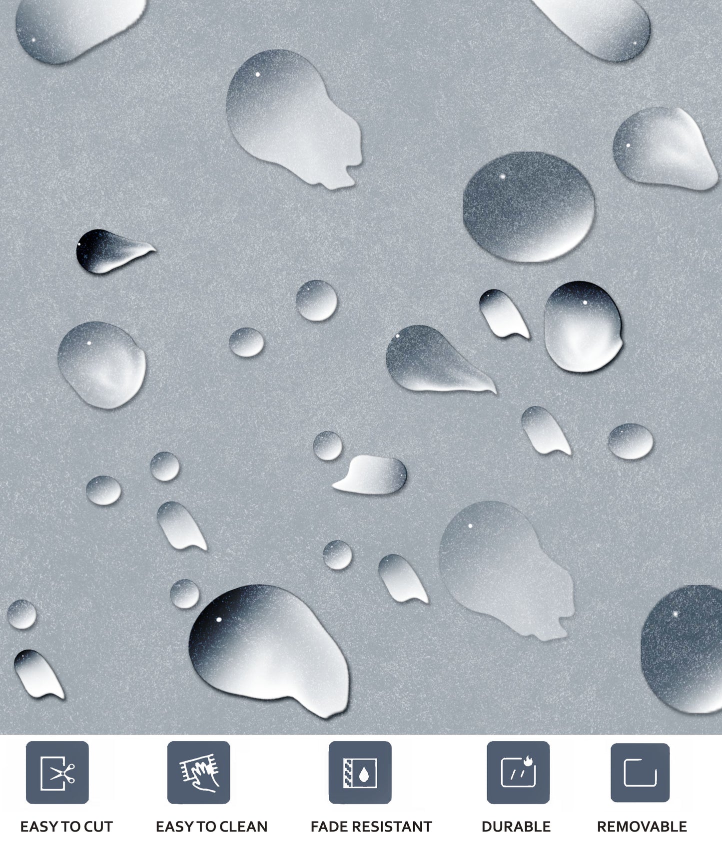 Sky Mose & Off White Limestone Checker Peel & Stick Tile