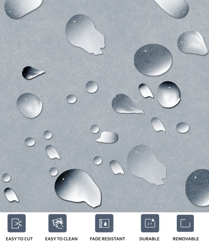 Sky Mose & Off White Limestone Checker Peel & Stick Tile