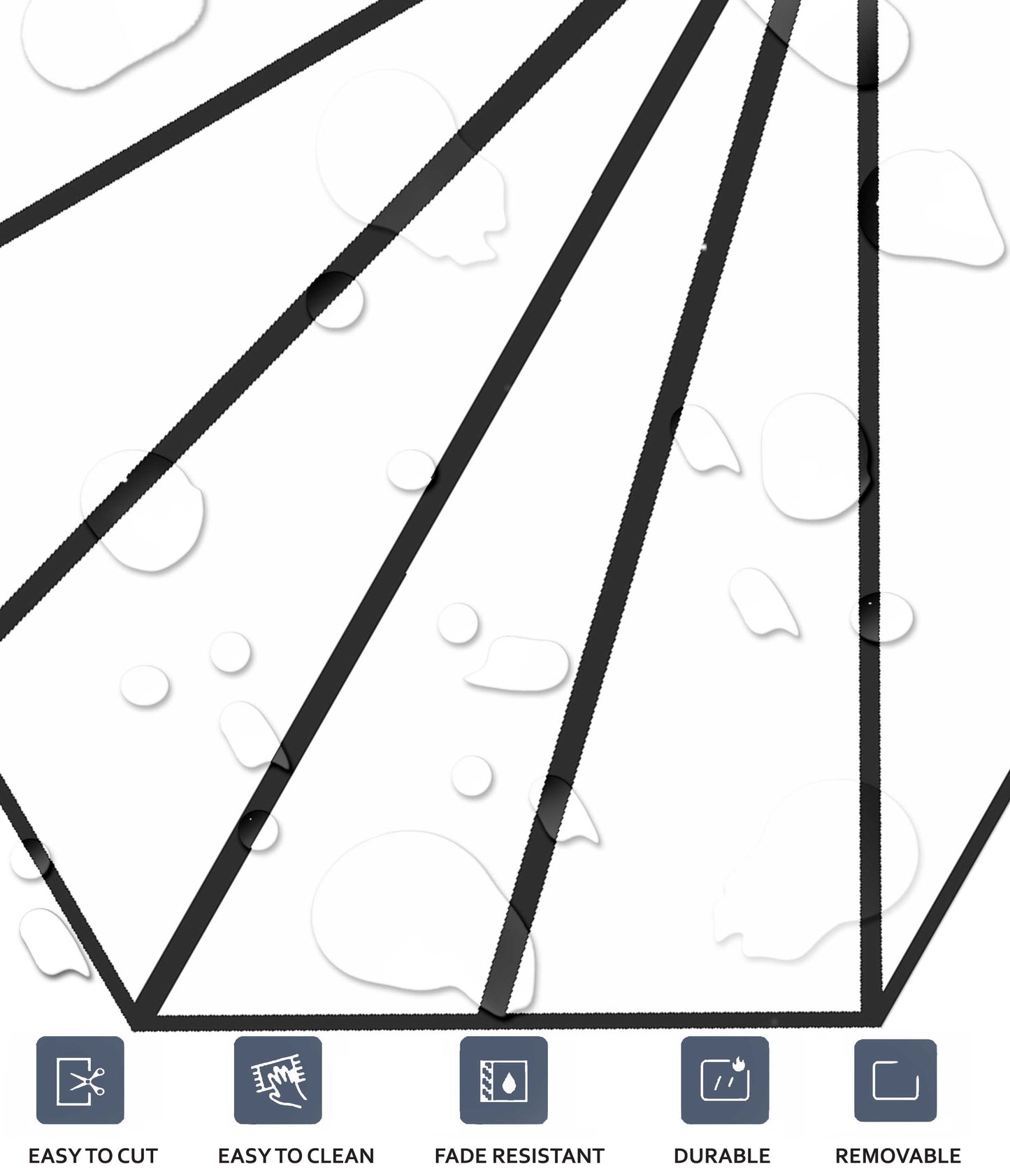 Kobe White Hexagon Peel & Stick Tile