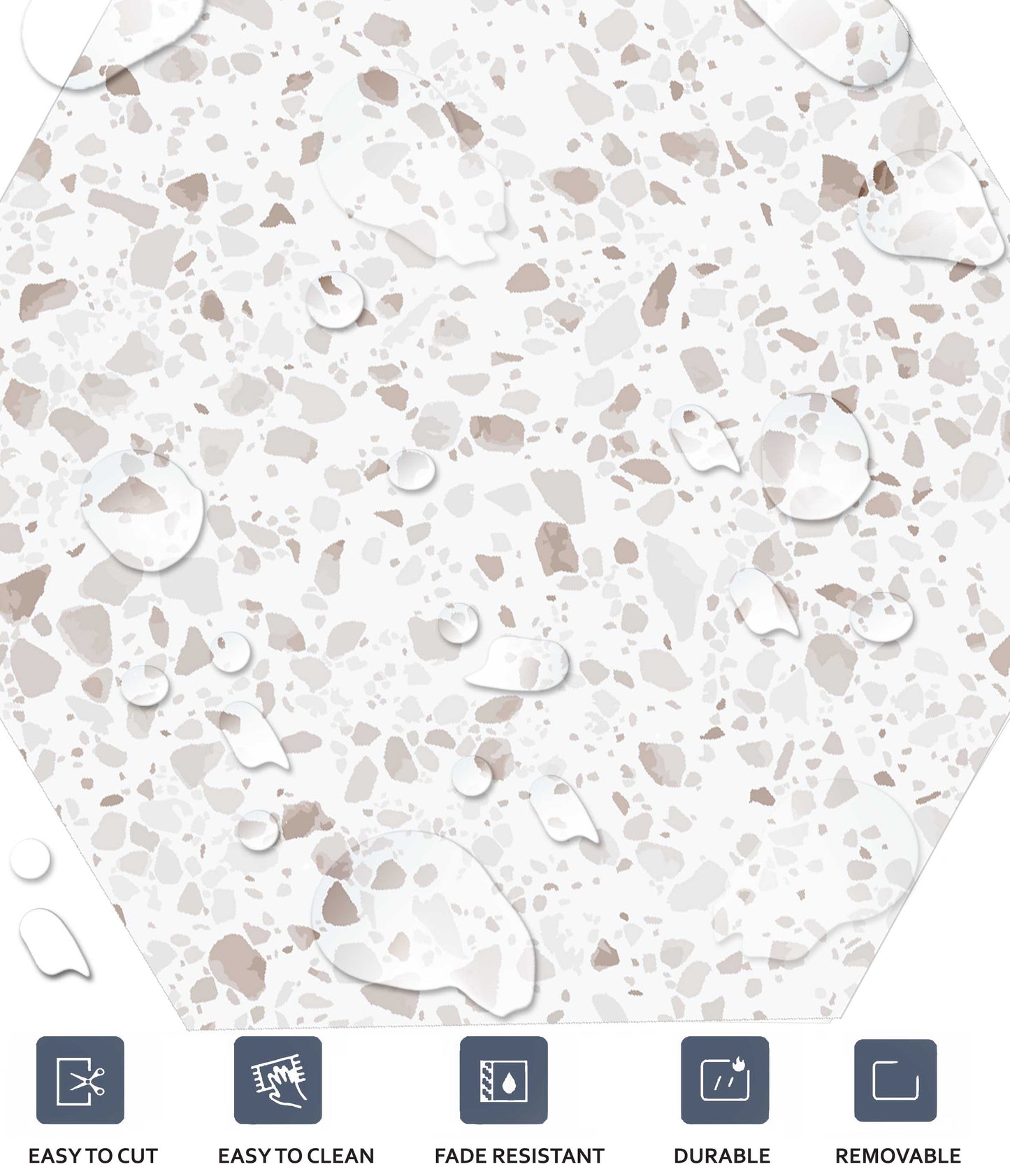 Hexagon Quebec Peel & Stick Tile Decal
