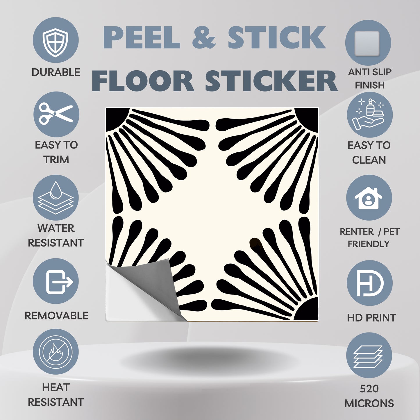 Kawasaki Peel and Stick Floor Decal