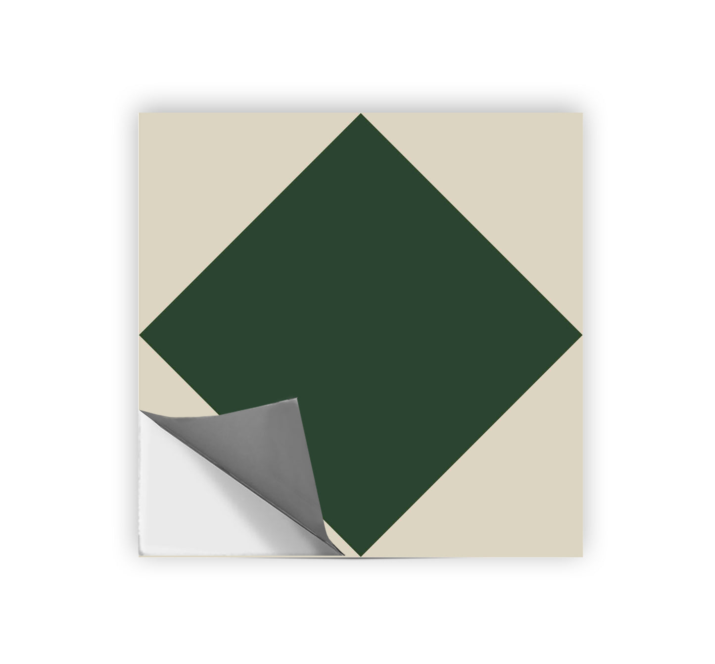 Diamond Moss Green & Oat Peel and Stick Flooring