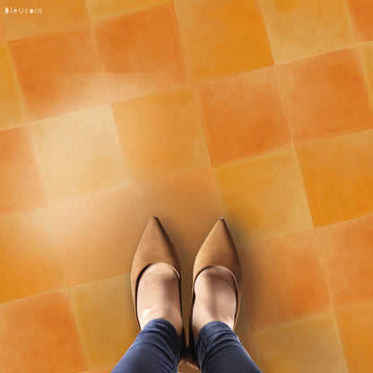 Mimosa Premium Peel and Stick Floor Tile Stickers | Removable, Renter friendly with Anti-Slip finish in sturdy 520 microns