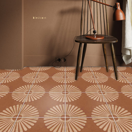 Kawasaki Sunburst Peel and Stick Flooring