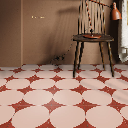 Ravelloe Petra Premium Peel and Stick Floor Tile Stickers | Removable, Renter friendly with Anti-Slip finish in sturdy 520 microns