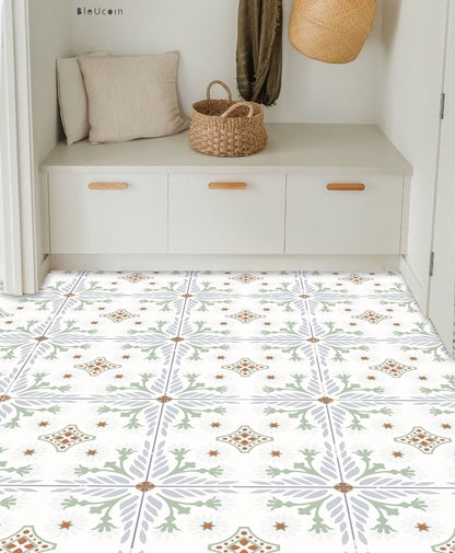 Cuba Premium Peel and Stick Floor Tile Stickers | Removable, Renter friendly with Anti-Slip finish in sturdy 520 microns
