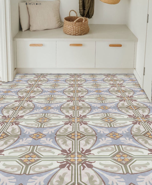 Innsbruck Premium Peel and Stick Floor Tile Stickers | Removable, Renter friendly with Anti-Slip finish in sturdy 520 microns