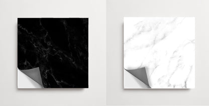 50% DISCOUNT - Marble Black & White 4" x 4" - 44 pcs