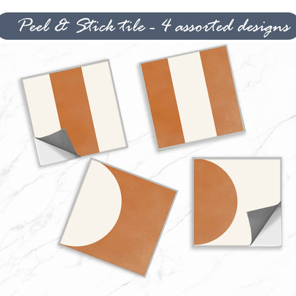 50% DISCOUNT - Mid Mod 6" x 6" - 68 pcs Glossy With Grey Grout