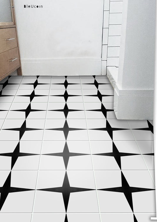 Lille Premium Peel and Stick Floor Tile Stickers | Removable, Renter friendly with Anti-Slip finish in sturdy 520 microns