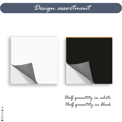 Black & White Checker Peel & Stick Tile