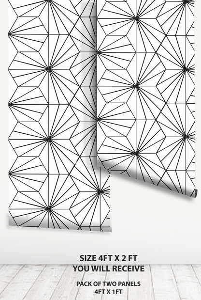 Kobe White Hexagon Peel & Stick Tile